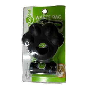 NWT Clean Go Pet Waste Paw Bag Holder Set with Extra Rolls Included